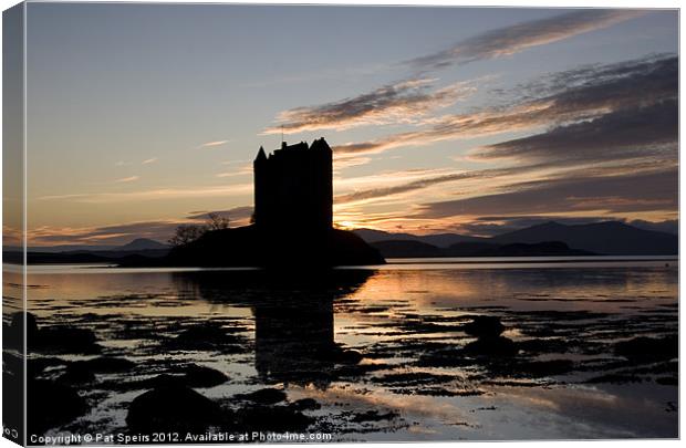 Castle Stalker, Argyll Canvas Print by Pat Speirs
