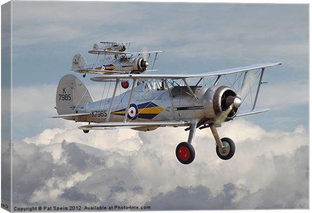Gloster Gladiator Canvas Print by Pat Speirs