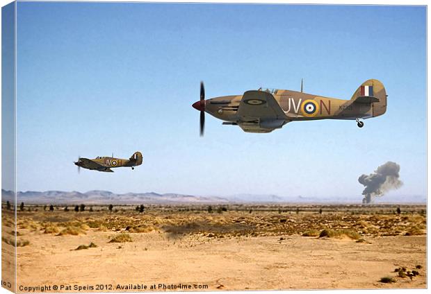 Hurricane- Tank Busters Canvas Print by Pat Speirs