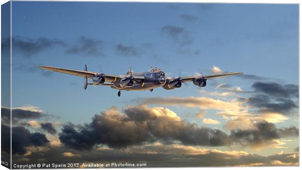 Lancaster - Safe Home Canvas Print by Pat Speirs