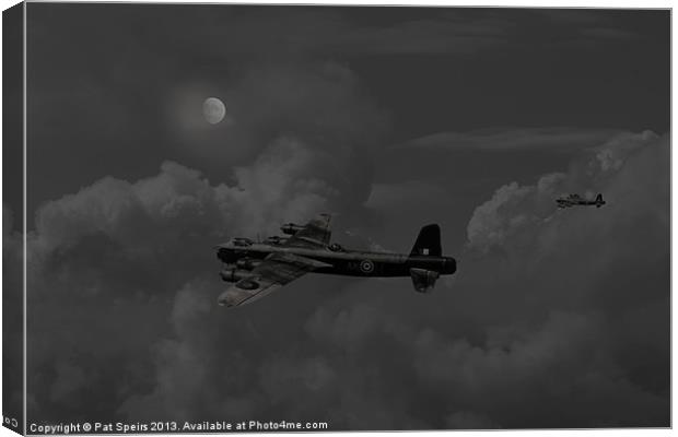 Stirling RAF WW2 Bomber Canvas Print by Pat Speirs