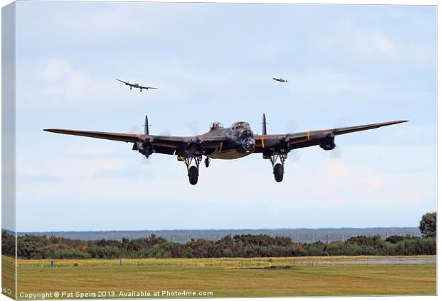 Lancaster - Home Safe Canvas Print by Pat Speirs