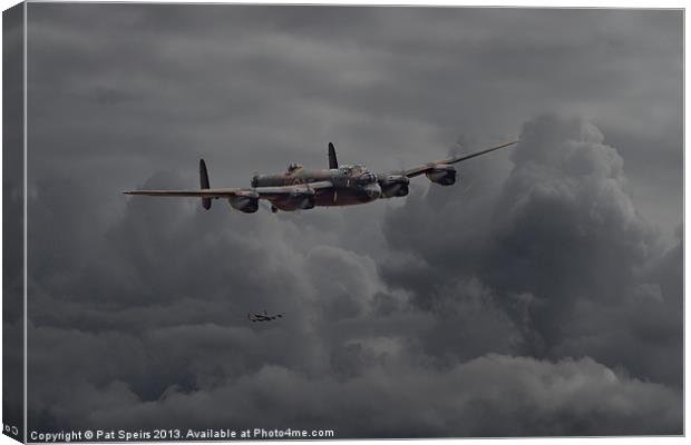 Lancaster - Heavy Weather Canvas Print by Pat Speirs