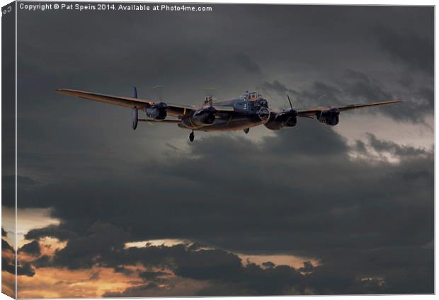 Lancaster - Coming Home Canvas Print by Pat Speirs