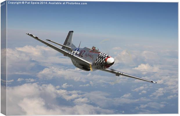 P51 Mustang - Big Beautiful Doll Canvas Print by Pat Speirs