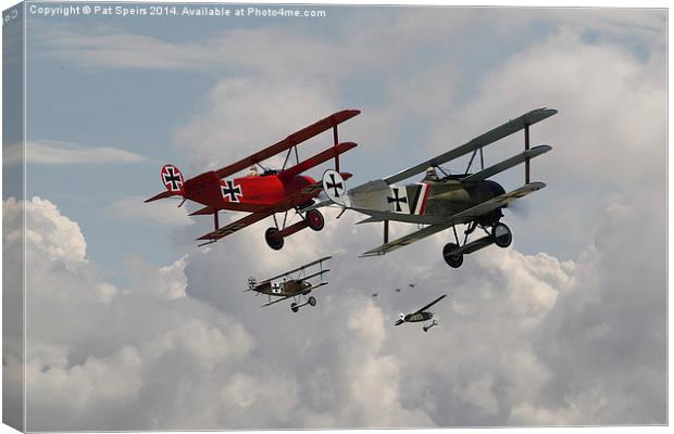 Fokker Squadron - 'Contact'  Canvas Print by Pat Speirs