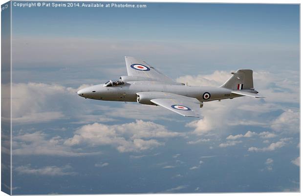 Canberra PR9 - 'Up where she belongs'  Canvas Print by Pat Speirs