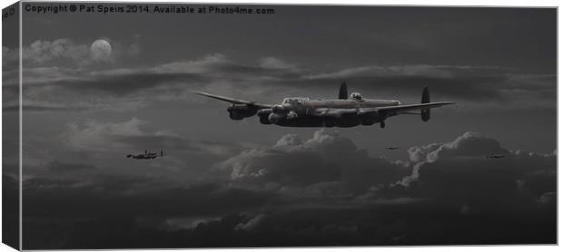  Bombers' Moon  - 'No more.................' Canvas Print by Pat Speirs
