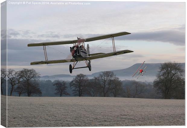 WW1 SE5a - 'Catch me if you can' Canvas Print by Pat Speirs