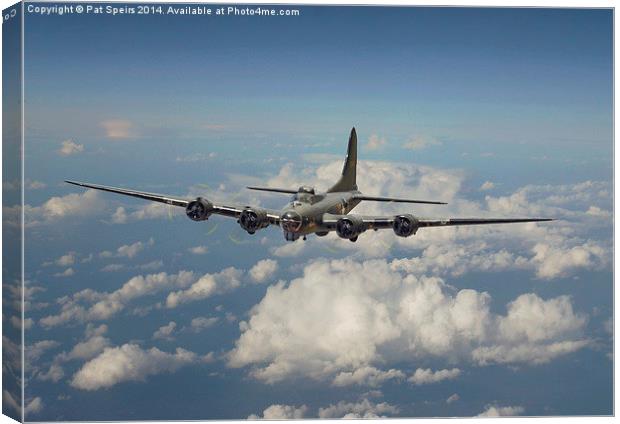  B17 - 8th Air Force  workhorse Canvas Print by Pat Speirs