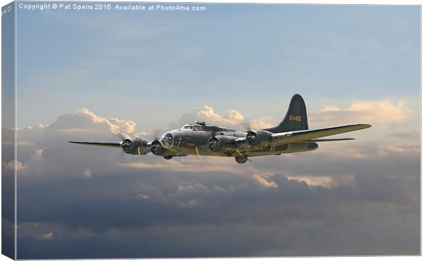  B17 - 8th Air Force Icon - 'Memphis Belle' Canvas Print by Pat Speirs