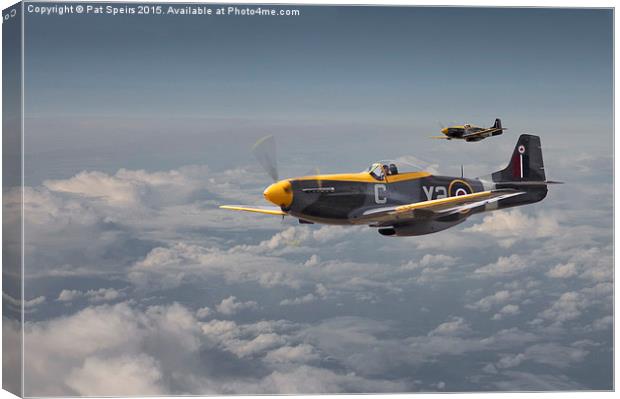  Mustang - 442 Sqdn RCAF Canvas Print by Pat Speirs