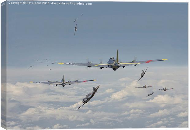B17 Series - 'Hard Road Home'  Canvas Print by Pat Speirs