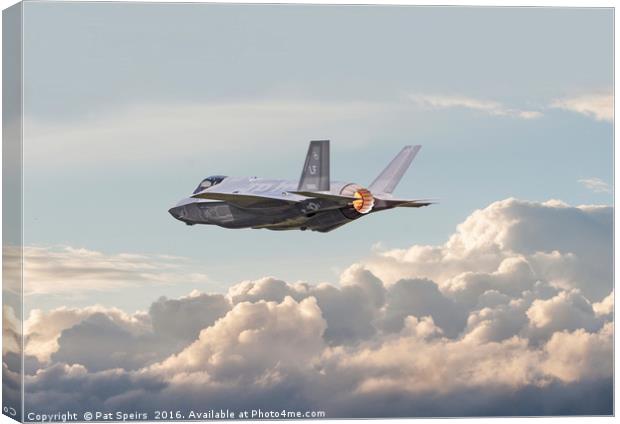 F35 -- Into the Future Canvas Print by Pat Speirs