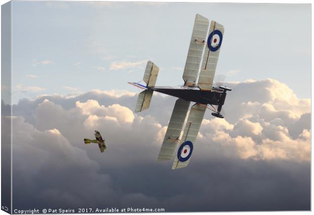 Stalked - SE5 and Albatros Dlll Canvas Print by Pat Speirs