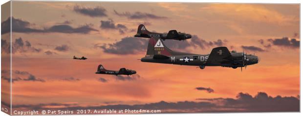 B17 - Sunset Home Canvas Print by Pat Speirs