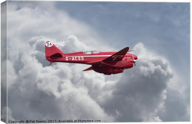  DH 88  Comet Canvas Print by Pat Speirs