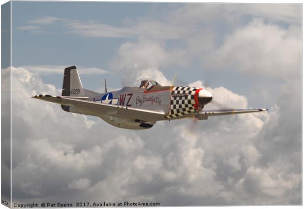 P51 Mustang - WW2 Classic Icon Canvas Print by Pat Speirs