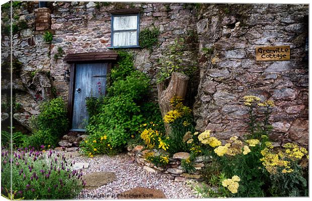 Fish Town Cottage, Brixham Canvas Print by Ann Garrett