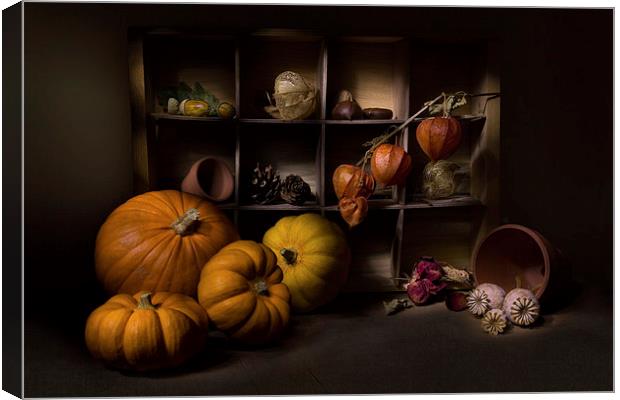 Halloween Still Life Canvas Print by Ann Garrett