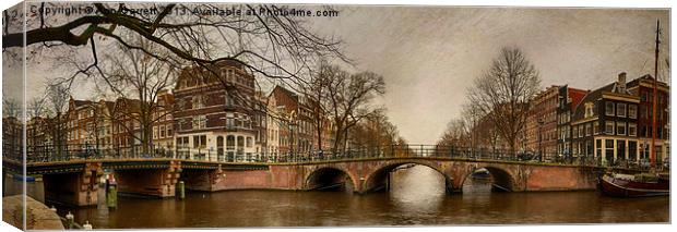 Amsterdam Panorama Canvas Print by Ann Garrett
