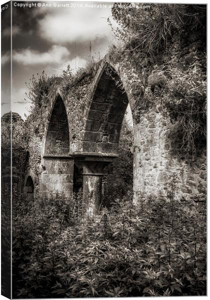 Ruined Arches Canvas Print by Ann Garrett