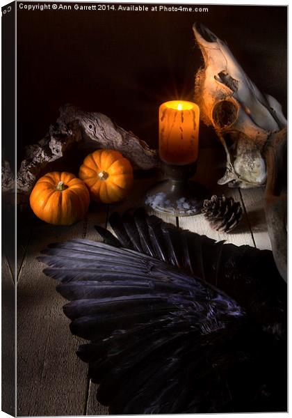 Halloween is Coming Canvas Print by Ann Garrett