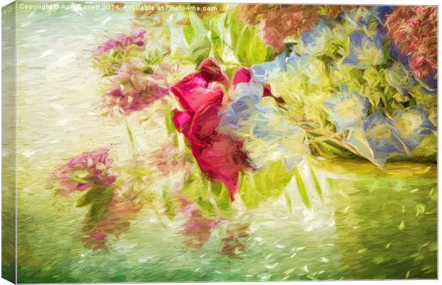 Summer Flowers Canvas Print by Ann Garrett