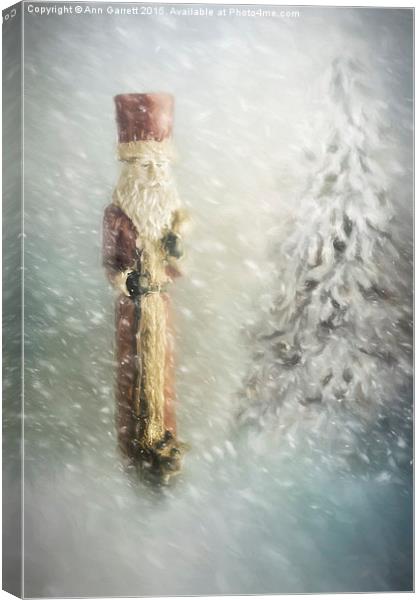 St Nicholas in the Snow Canvas Print by Ann Garrett