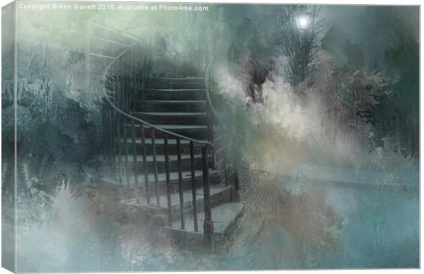 Mysterious Steps Canvas Print by Ann Garrett