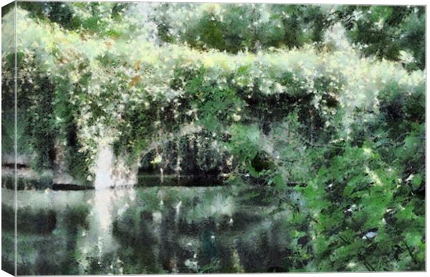 Garlands and Arches Canvas Print by Ann Garrett