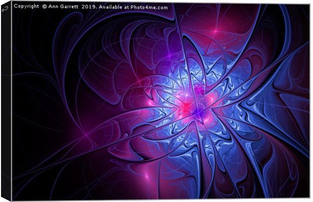 Fractal Nova Canvas Print by Ann Garrett