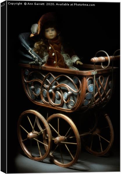 Victorian Doll's Pram Canvas Print by Ann Garrett