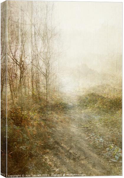 Mist on the Chase Textured Canvas Print by Ann Garrett