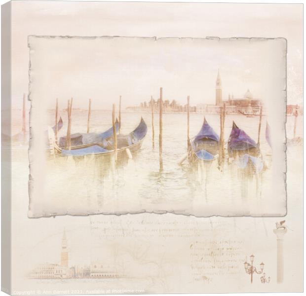 Venice Paperie Canvas Print by Ann Garrett