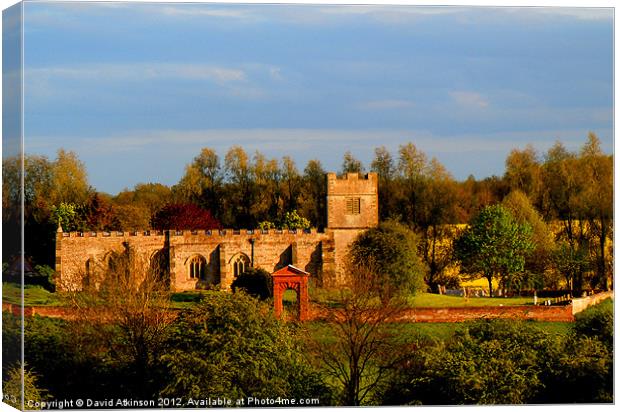 St Giles Church Warwickshire Canvas Print by David Atkinson