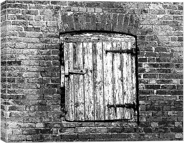 BARN WINDOW Canvas Print by David Atkinson