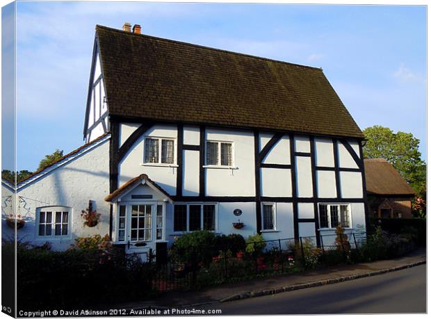 TUDOR COTTAGE Canvas Print by David Atkinson