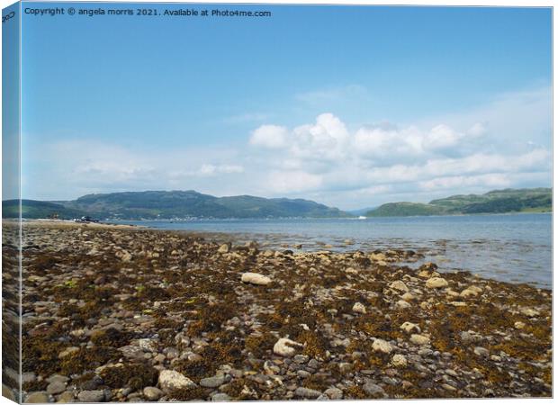 Ardlamont Bay Canvas Print by angela morris