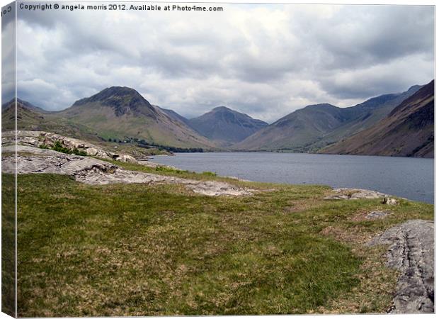 Wastwater Lake District Canvas Print by angela morris