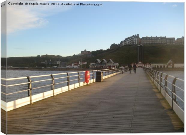 Saltburn by the Sea North Yorkshire Canvas Print by angela morris