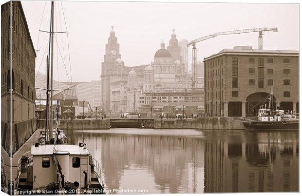Albert Dock Liverpool England. Canvas Print by Stan Owen