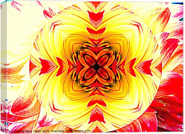 Crossed Petals Canvas Print by Stan Owen