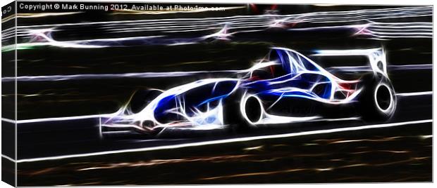 Electric car racing Canvas Print by Mark Bunning