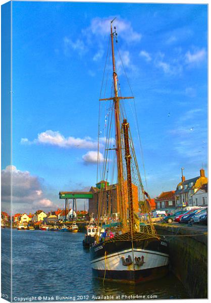 In the harbour Canvas Print by Mark Bunning