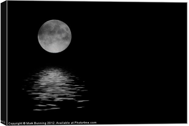Moonlit reflections Canvas Print by Mark Bunning