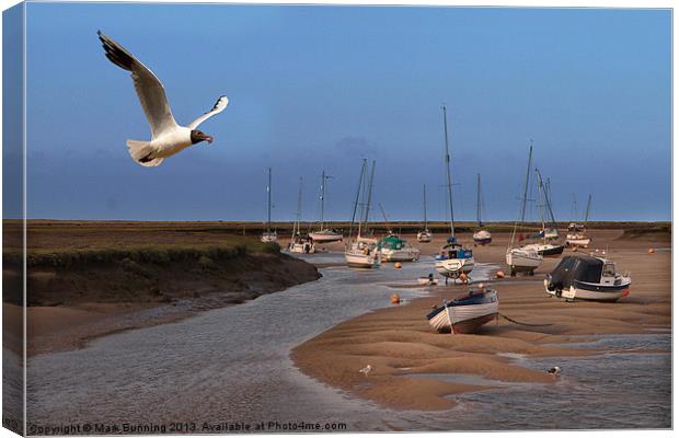 Dinner time at Wells next sea Canvas Print by Mark Bunning