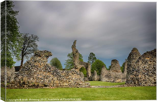 Thetford Priory 2 Canvas Print by Mark Bunning