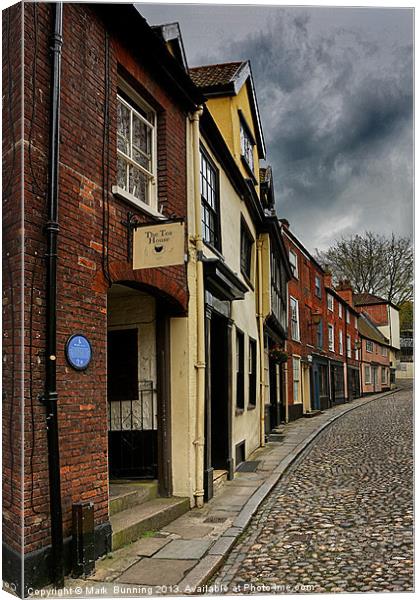 The tea house elm hill norwich Canvas Print by Mark Bunning