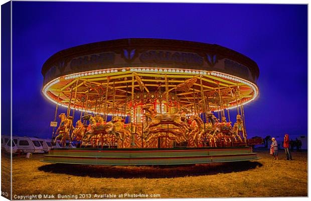 All the fun of the galloper Canvas Print by Mark Bunning